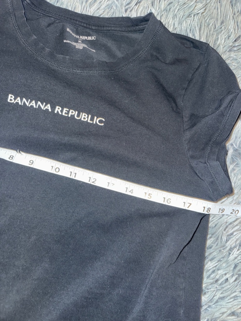 Banana Republic Women’s Black Logo Tee, slim fit, XL - Picture 6 of 7